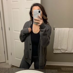 Grey Oversized Cartigan